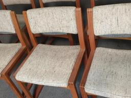 6 Danish MId Century Modern Teak Dining Chairs