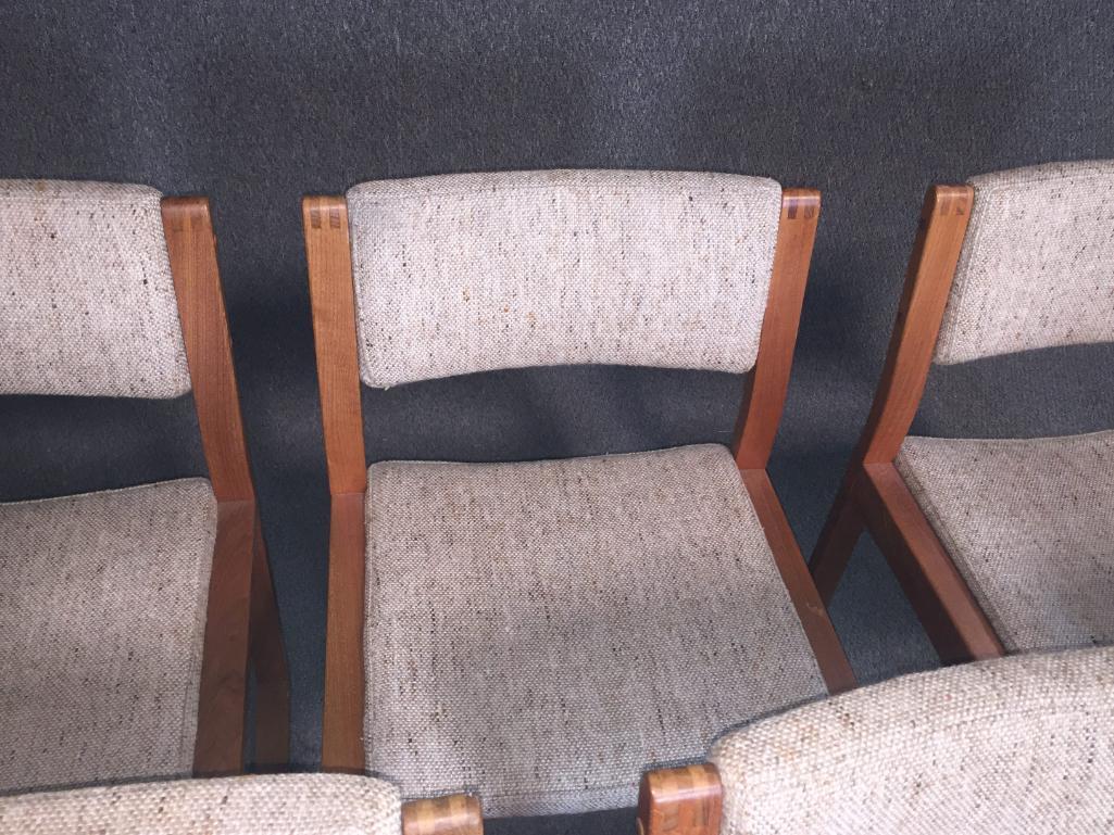 6 Danish MId Century Modern Teak Dining Chairs