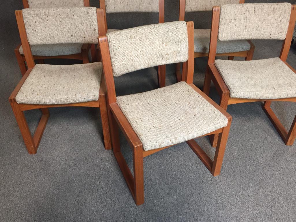 6 Danish MId Century Modern Teak Dining Chairs
