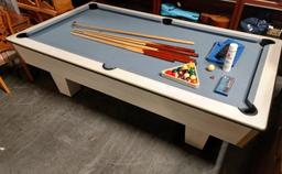 Custom Made Pool Table With Pool Cues And Balls