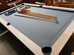 Custom Made Pool Table With Pool Cues And Balls