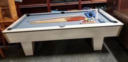 Custom Made Pool Table With Pool Cues And Balls