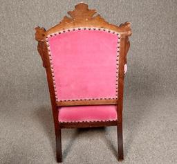 Antique Eastlake Upholstered Arm Chair