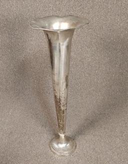 Large Silver Plated Floor Vase