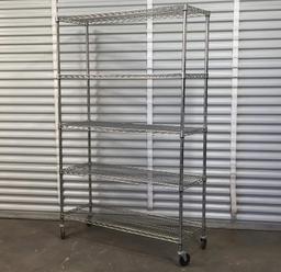 Rolling Metro Rack Wire Shelving