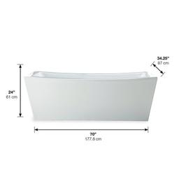 NEW Ove Decors Terra Freestanding Soaking Bathtub