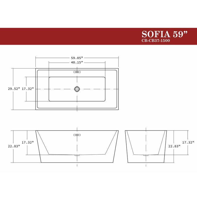 NEW Castello Sophia Freestanding Bathtub