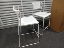 2 NEW Project 62 White Bar Stools
