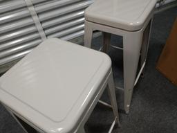 2 NEW Taupe Project 62 Backless Bar Stools