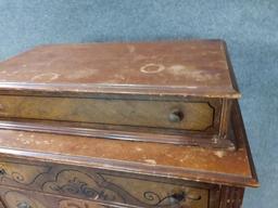 Antique 5 Drawer High Boy Chest