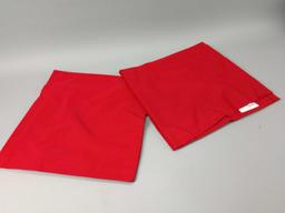 120 NEW Trifecta Linens Red 42in X 42in Tablecloths