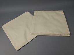 60 NEW Trifecta Linens Ivory 42in X 42in Tablecloths