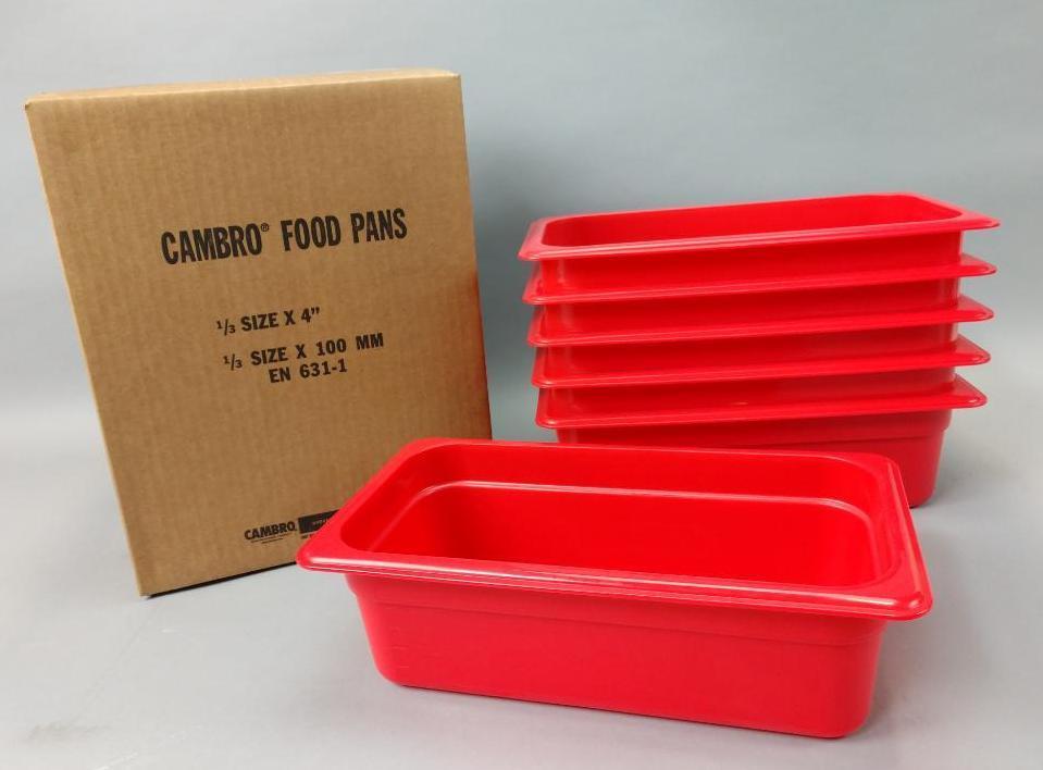 5 NEW Cases Of Cambro Food Pans