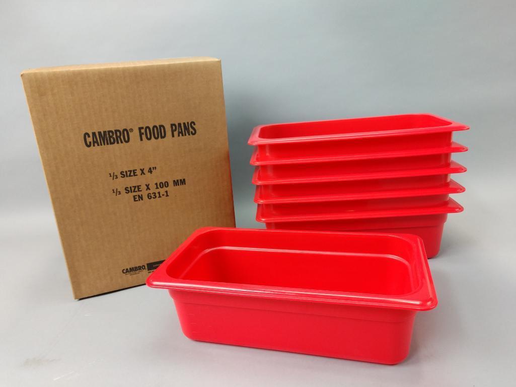 5 NEW Cases Of Cambro Food Pans