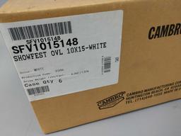 5 NEW Cases Of Cambro Showfest Oval Serving Trays