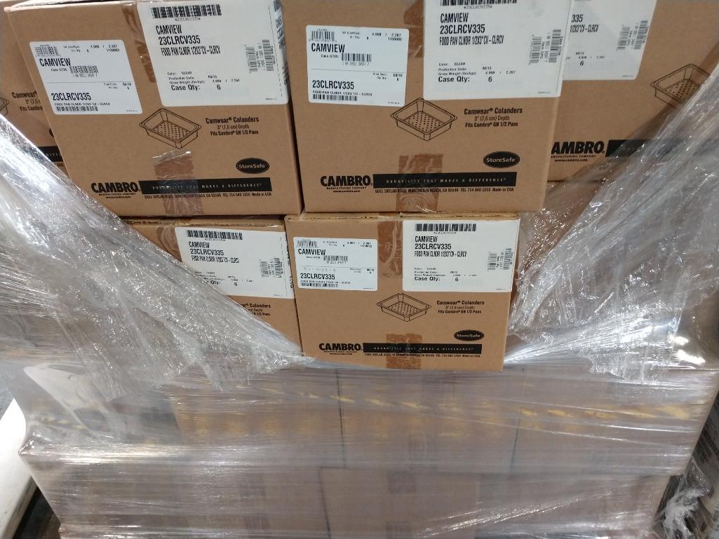 45 NEW Cases Of Cambro Food Pans