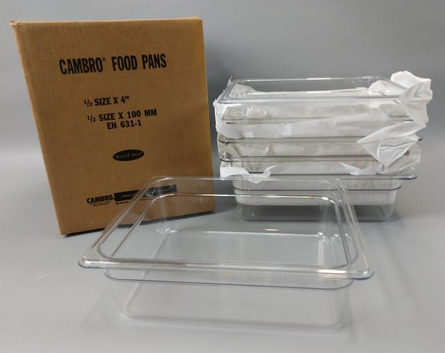 4 NEW Cases Of Cambro Food Pans