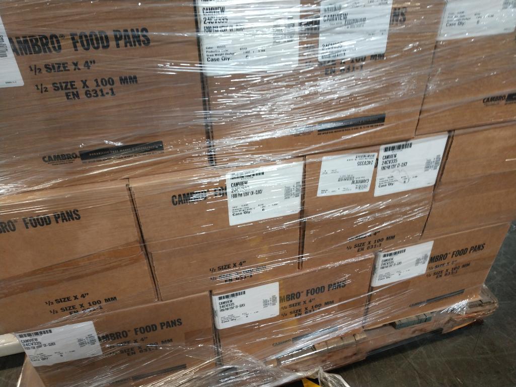 44 NEW Cases Of Cambro Food Pans