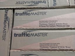 20 NEW Cases Of TrafficMASTER Sand Beige 18 in x 18 in Ceramic Floor and Wall Tiles