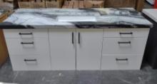 High End Marble Top Bathroom Vanity