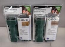 2 Outdoor Photocell Timers