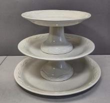 3 Piece Cake Plate