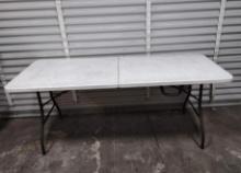 Lifetime Plastic 6ft Folding Table