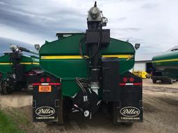 2014 Diller TT7000-NT-NB tandem axle 7,000-gallon manure tanker trailer; 21ft off-load boom; rear