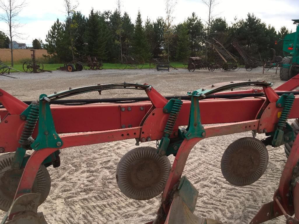 Kverneland DA-100-9 10-bottom on land hitch plow; ASR; variable width; coulters & cover boards; s/n