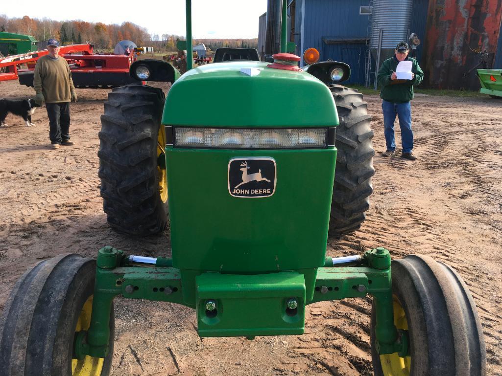 1986 John Deere 2550 tractor; open station w/ canopy; 8-speed trans; 16.9x 28 rear tires; 1-hyd w/