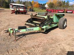 2006 Schulte Jumbo RS320 rock picker; 4-bat reel; hyd dump box; hyd drive; s/n 9001266605.