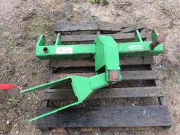 Mauer Terra Tach Conversion 3pt dolly wheel hitch; converts floppy hitch to 3pt; fits John Deere 750