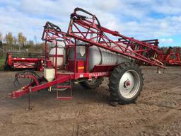 Miller Pro 1,000-gallon sprayer; 60ft boom w/ field cushion; large tires; foamer, Raven 440 control;