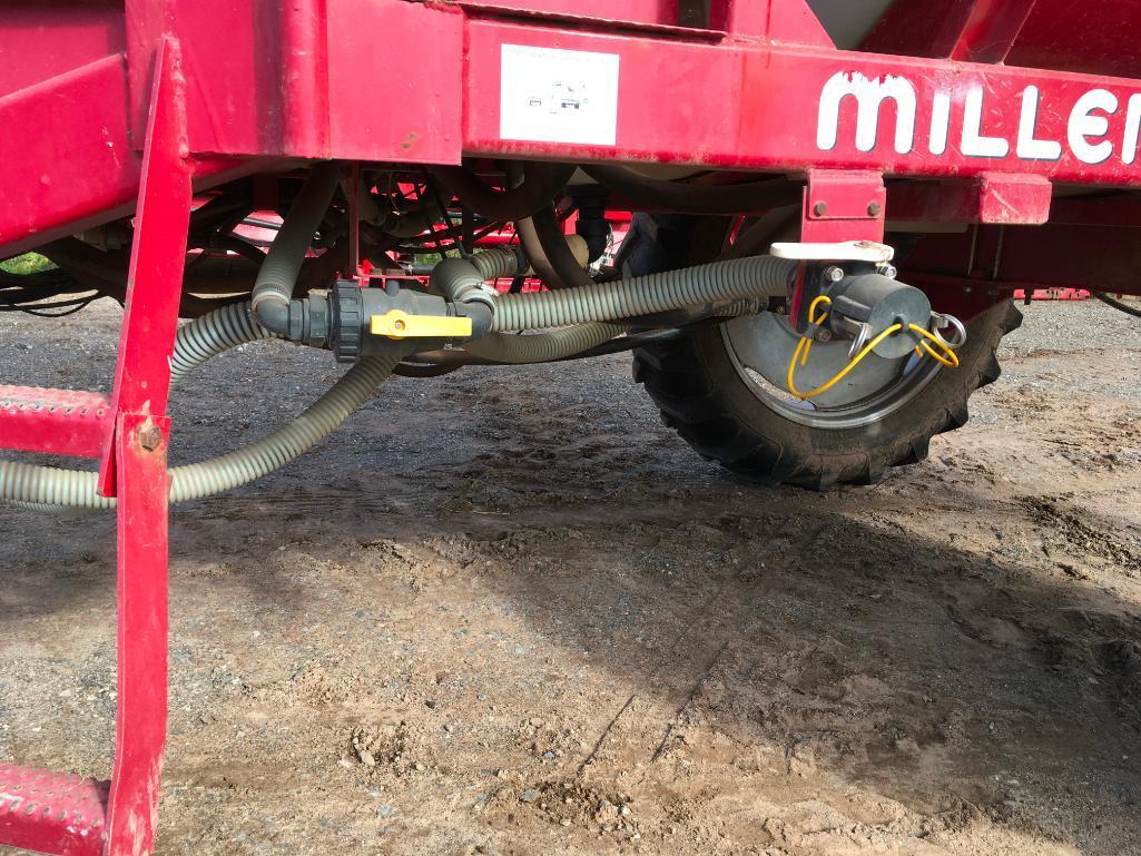 Miller Pro 1,000-gallon sprayer; 60ft boom w/ field cushion; large tires; foamer, Raven 440 control;