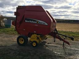 2007 New Holland BR750A silage special round baler; net wrap; Xtra Sweep pickup; 9,679 bales; s/n