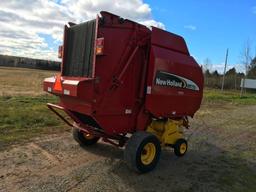 2007 New Holland BR750A silage special round baler; net wrap; Xtra Sweep pickup; 9,679 bales; s/n