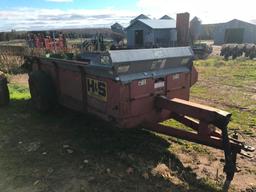 1994 H&S 270 single axle manure spreader w/ Teflon floor; s/n 494009.