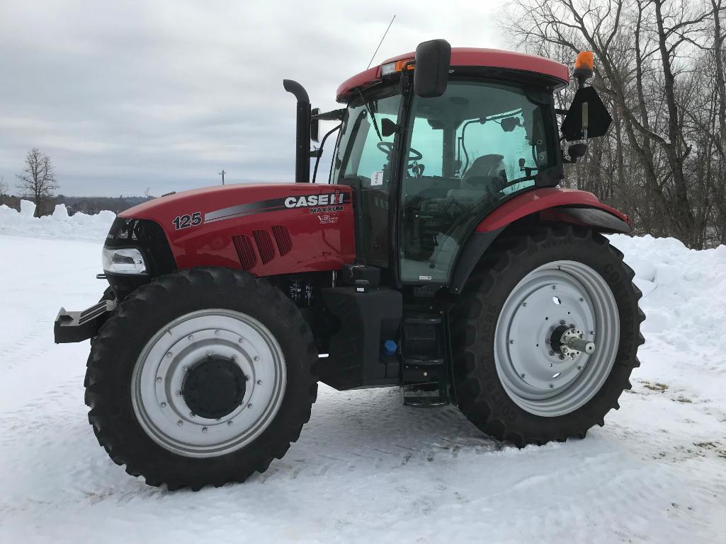 2013 Case IH Maxxum 125 tractor; CHA; MFD; powershift trans; 380/90R46 rear tires; 320/85R34 front