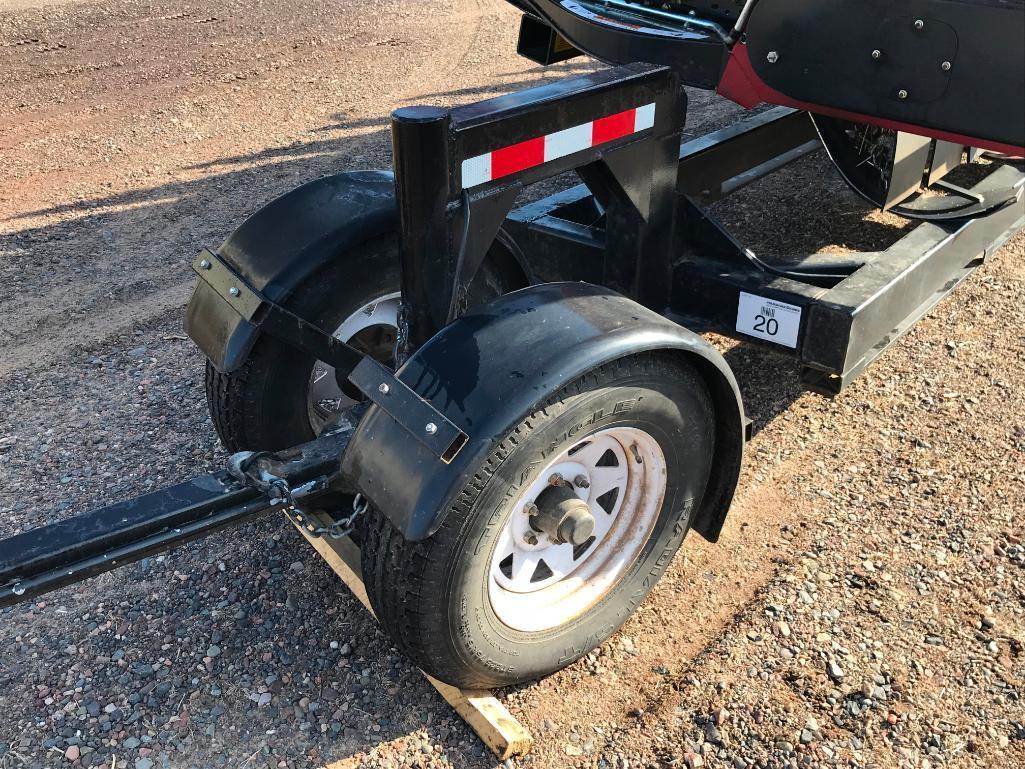 Custom Built 30ft tandem axle head wagon; front dolly wheels; transport lights; 225/75R16 tires.