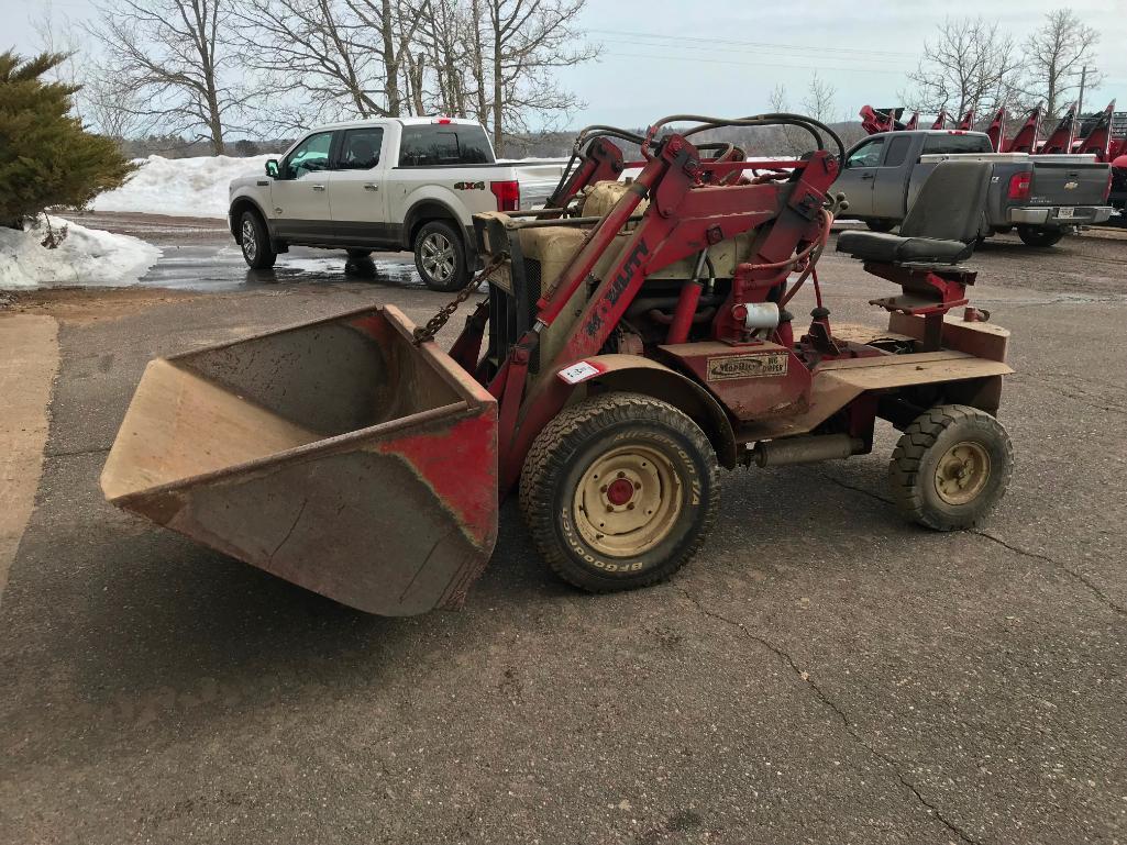 Mobility Dipper 4672W wheel loader; OROPS; 2x4; LP gas engine; GP bucket; gear shift trans; non