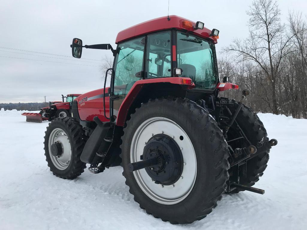 2002 Case IH MX170 tractor; CHA; MFD; 16-speed powershift trans; 380/85R46 rear tires; 320/85R34