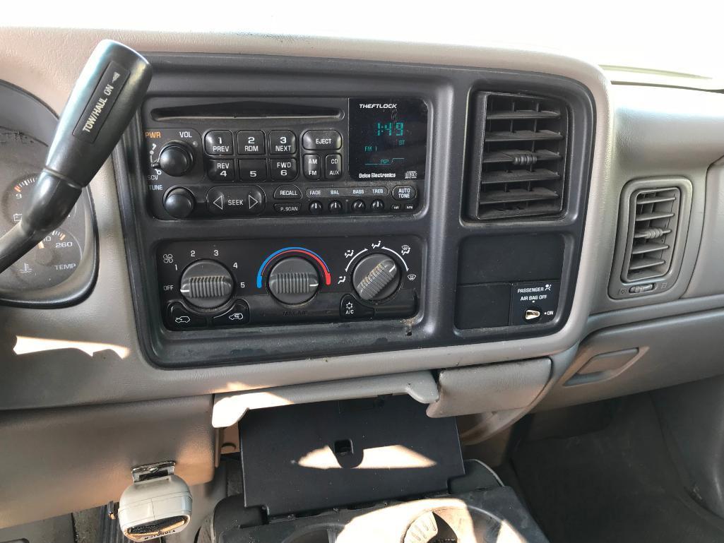 2000 Chevrolet 1500 LS Z71 pickup truck; 4x4; 5.3 V-8 gas engine; auto trans; extended cab; tool