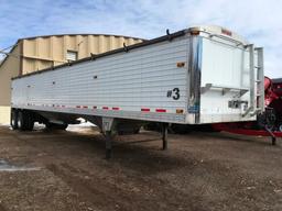 2012 Timpte Super Hopper 42ft grain trailer; air ride suspension; Shur-Lok tarp; 66in sides; 96in