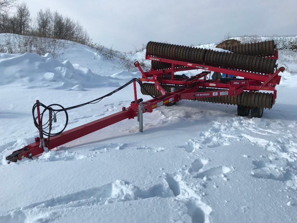 2013 Brillion Landoll XXL184W172 44ft X-Fold roller; solid rolls; scrapers; s/n PXM1301926.