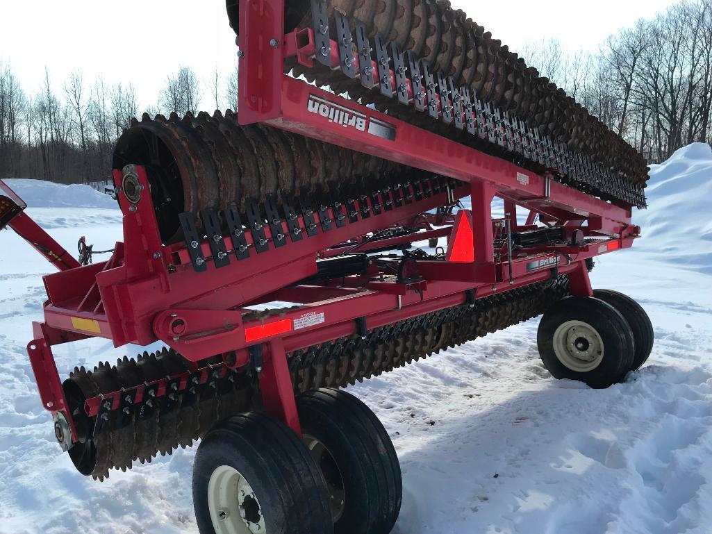 2013 Brillion Landoll XXL184W172 44ft X-Fold roller; solid rolls; scrapers; s/n PXM1301926.