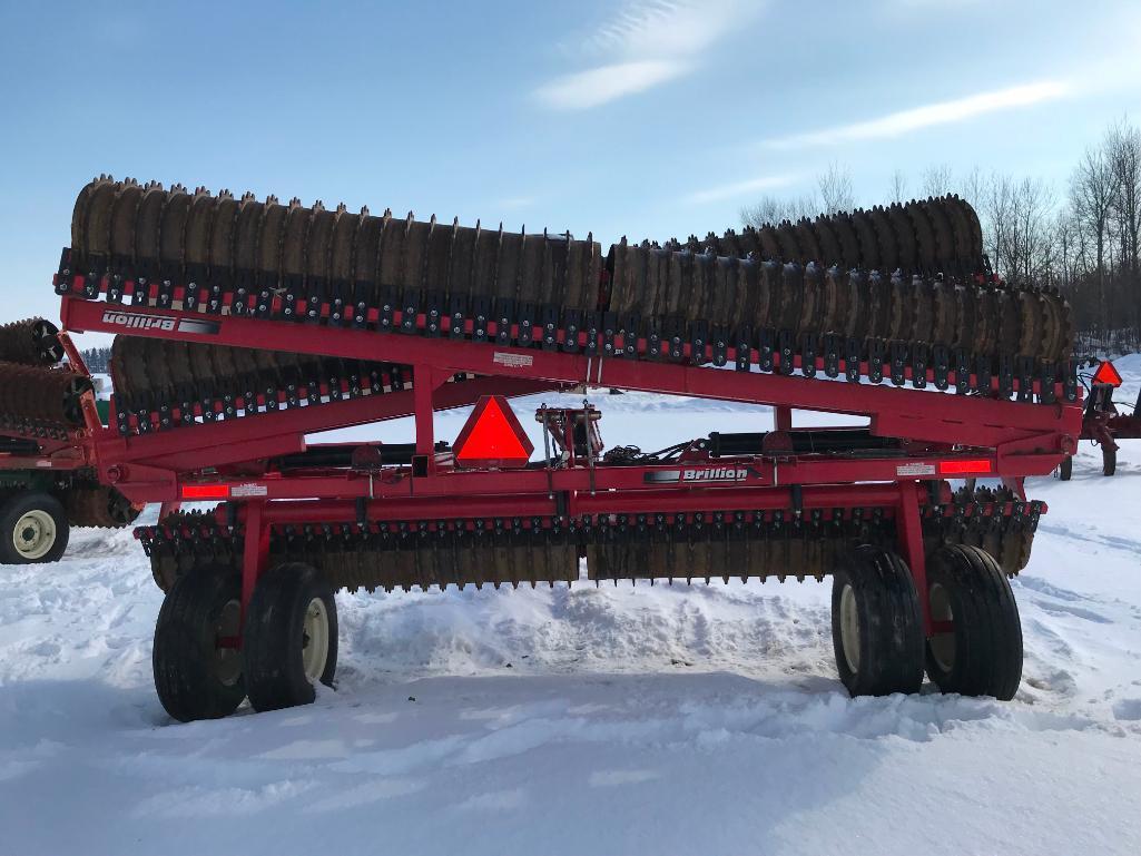 2013 Brillion Landoll XXL184W172 44ft X-Fold roller; solid rolls; scrapers; s/n PXM1301926.