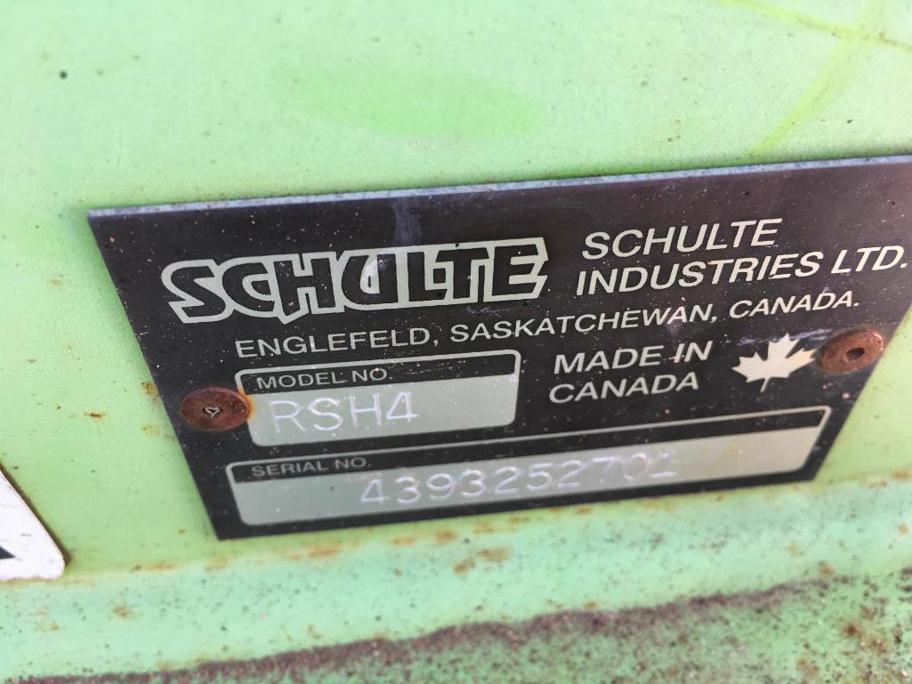 1997 Schulte RSH4 rock picker; hyd drive; 4-bar pickup; dump box; s/n 4393252701.