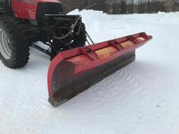 Frink 11ft hyd angle snow plow blade; fits Case IH MX150 & MX170 tractors; s/n 3611PPT-15LL. (Case