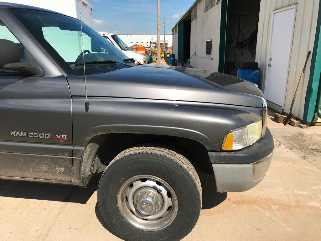 (TITLE) 2002 Dodge Ram 2500 pickup truck; 2x4; V-8 gas; auto; 8ft box; 149,485 miles; vin