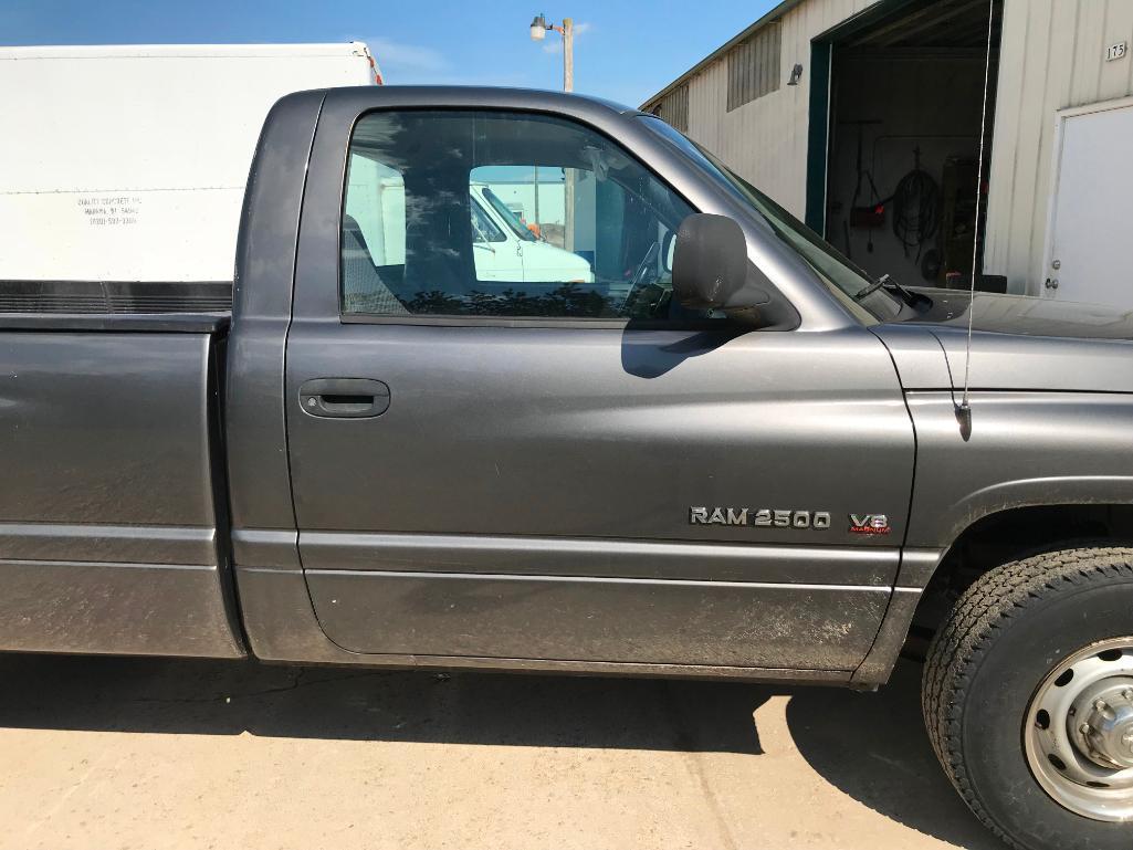 (TITLE) 2002 Dodge Ram 2500 pickup truck; 2x4; V-8 gas; auto; 8ft box; 149,485 miles; vin